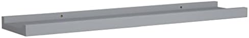 2 Pcs Gray Floating Photo Ledge Shelves Set