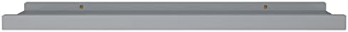 2 Pcs Gray Floating Photo Ledge Shelves Set