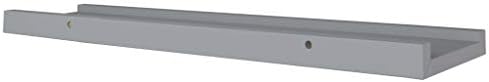 2 Pcs Gray Floating Photo Ledge Shelves Set