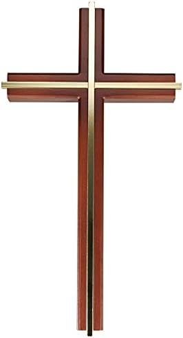 ACHIBANG 10 Inch Wooden Wall Cross for Home Decor