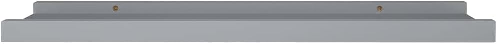 2 Pcs Gray Floating Photo Ledge Shelves Set