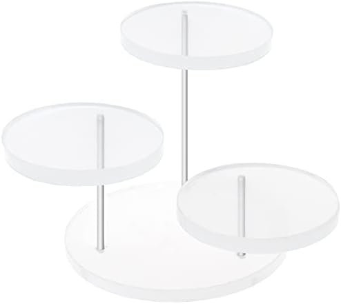 Mini Acrylic Display Riser 3 Tier Round Ring Stand