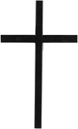Dicksons Simple Matte Black 10 Inch Metal Wall Cross