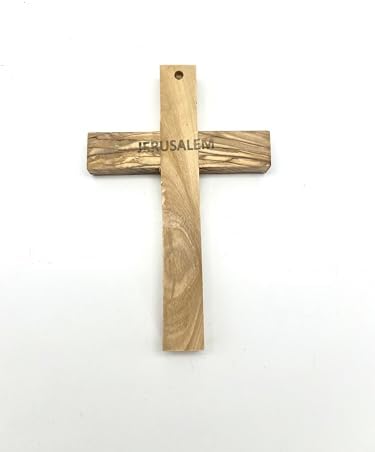 Olive Wood Wall Cross from Bethlehem 8x5 Inch
