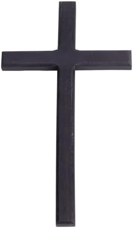 HOBBIESAY Black Wooden Wall Cross Decoration