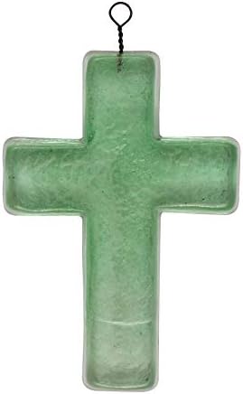Creative Co Op Recycled Glass Wall Cross