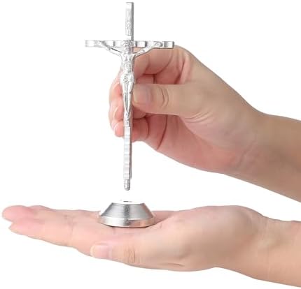 Imerance Small Silver Wall Cross Decor