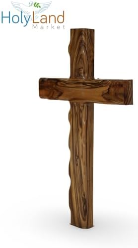 Holy Land Market Olive Wood Cross 10 Inches