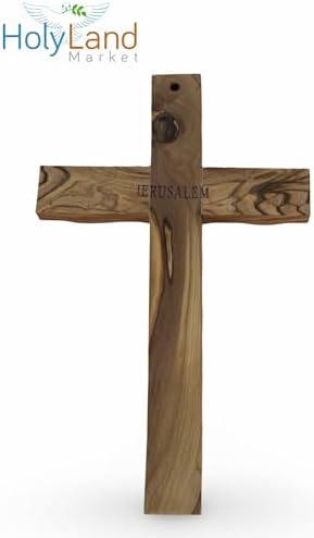 Holy Land Market Olive Wood Cross 10 Inches
