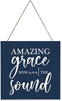 Amazing Grace How Sweet The Sound Decorative Wood Sign