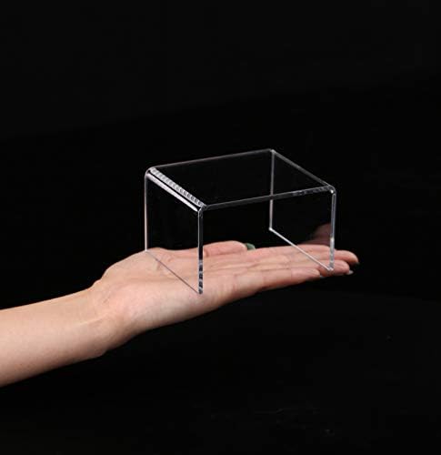 Jusalpha 6-Piece Clear Acrylic Riser Set for Display