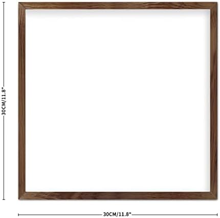 COCOKEN 12x12 Spider Web Wooden Plaque with Frame