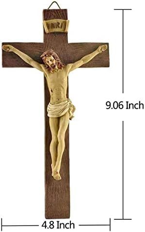 Jesus Crucifix Wall Cross 906 In Resin Sculpture