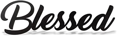 Wood Blessed Sign for Home Decor