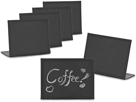 New Star Foodservice 28669 Metal Chalkboards Set of 6