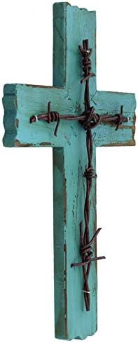 RWI Simple 10 12 Inch Weathered Wood Wall Cross