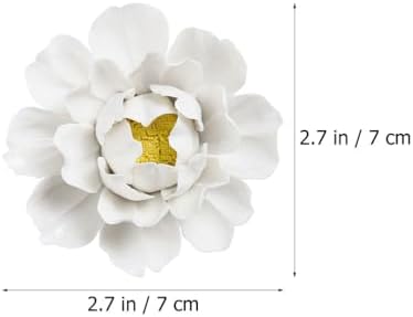 Beavorty 3D Ceramic Flower Wall Art Decor