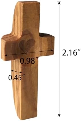 Cross My Heart Encouragement Gift Wooden Cross for Anxiety Relief