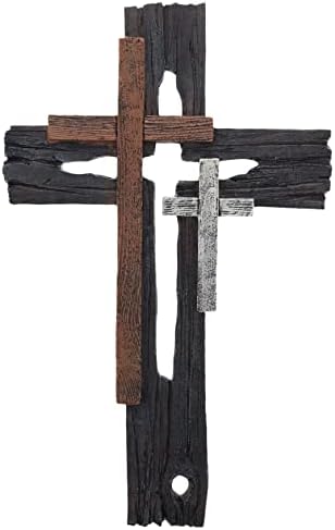 Top Brass Rustic Multi Layered Wall Cross Decor