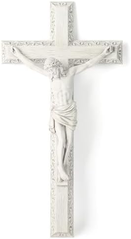 BC Catholic Crucifix Wall Cross 12 Inch Hand Painted
