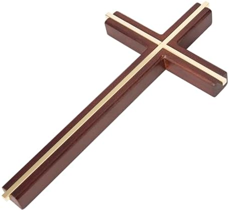 ACHIBANG 10 Inch Wooden Wall Cross for Home Decor