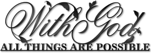 With God All Things Are Possible Metal Wall Decor 1