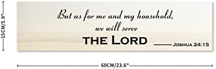 Rustic Wood Sign 6x24 Inch Wall Art Hanging Decor