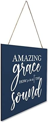 Amazing Grace How Sweet The Sound Decorative Wood Sign