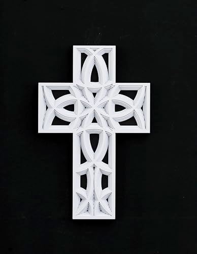 ADAVASYG Wall Cross 3D Layers Cross 14 Inch