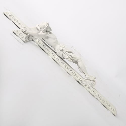 BC Catholic Crucifix Wall Cross 12 Inch Hand Painted