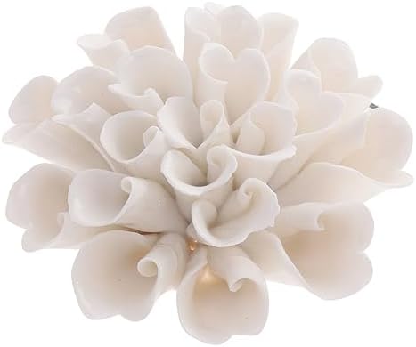 Homoyoyo Porcelain Wall Art Peony Sculpture Decoration