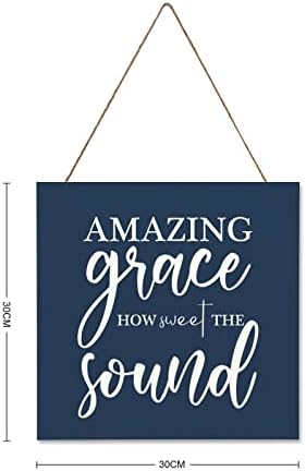 Amazing Grace How Sweet The Sound Decorative Wood Sign