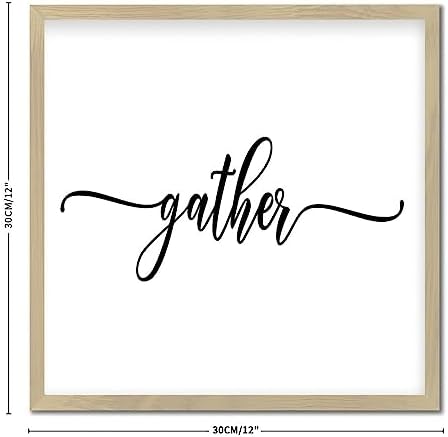 Personalized Framed Wooden Wall Art Sign 12x12in