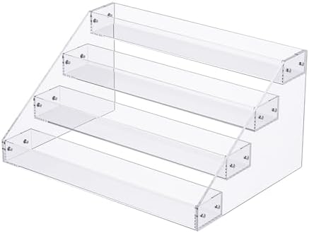 Valiayi 12inch 4 Tier Acrylic Display Riser Stand
