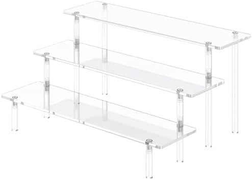 3 Tier Acrylic Display Risers for Home Dcor