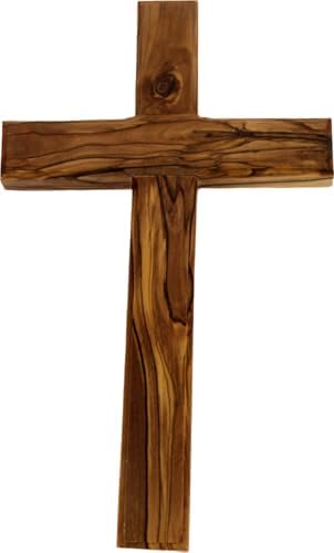 Holy Land Market Olive Wood Cross 10 Inches