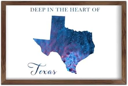 Galaxy Stars Wall Decor Sign 8x12in Rustic Wood Framed Art