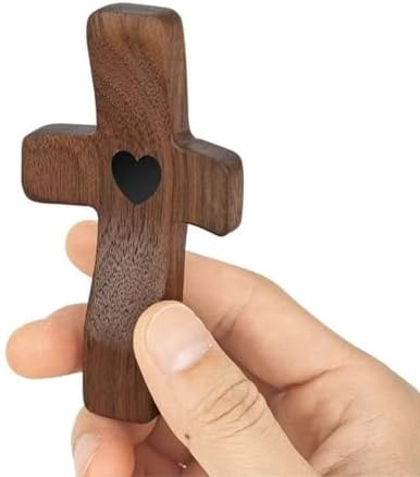 Quzzy 3Pcs Wooden Cross Wall Fidget Stress Relief