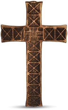 Mahasu Cross Mango Wood Wall Hanging Crucifix Catholic Decor