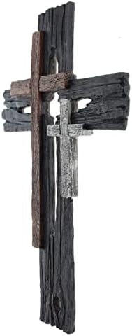 Top Brass Rustic Multi Layered Wall Cross Decor