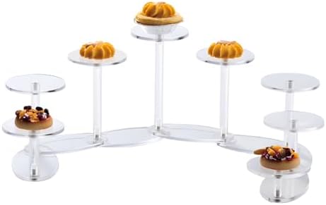Acrylic Display Riser Stands 8-Tier Adjustable