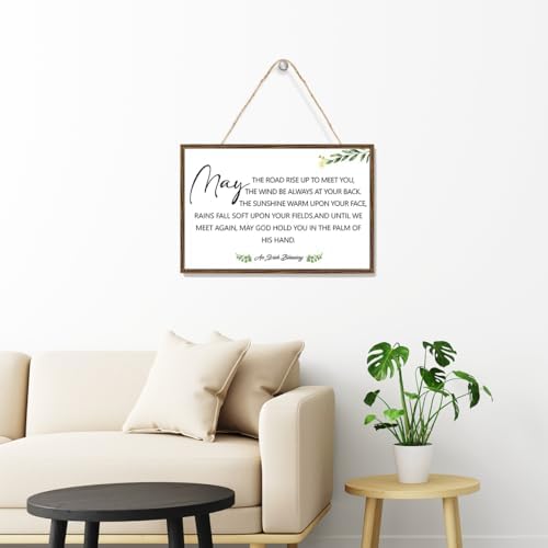 Irish Blessing Sign Wood Plaque Wall Decor
