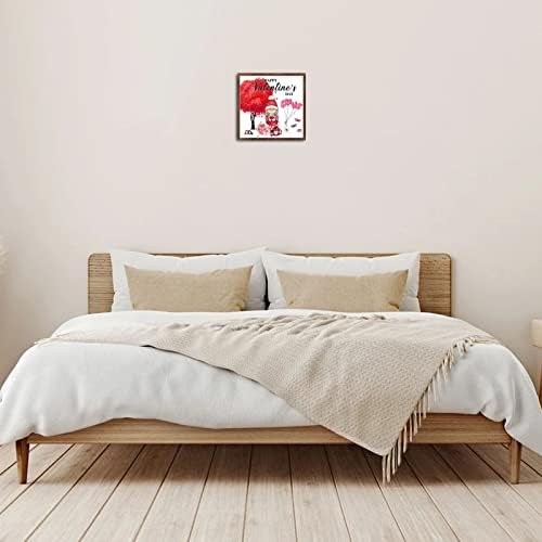 Happy Valentines Day Gnome Heart Wall Decor Sign