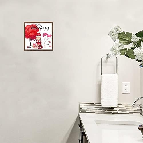 Happy Valentines Day Gnome Heart Wall Decor Sign