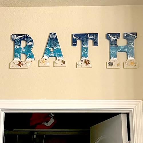 Personalized Sea Turtle Resin Letters Wall Decor