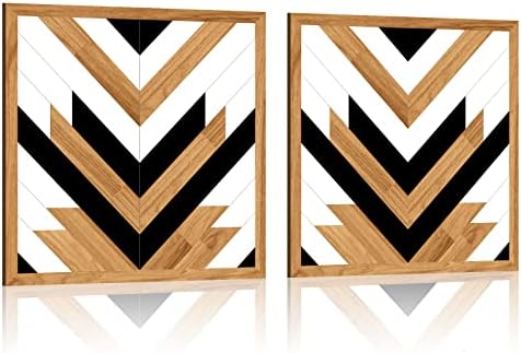 Yulejo 2 Pcs Western Bathroom Decor Aztec Wall Art