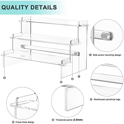Meteou Acrylic Display Riser for Perfume and Action Figures