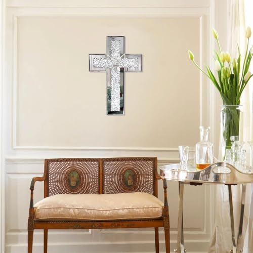 GIMORRTO Mirrored Cross Wall Decor 1
