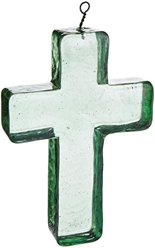 Creative Co Op Recycled Glass Wall Cross