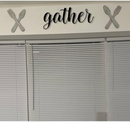 Bisamu Metal Gather Sign Art 355X16 Wall Decor